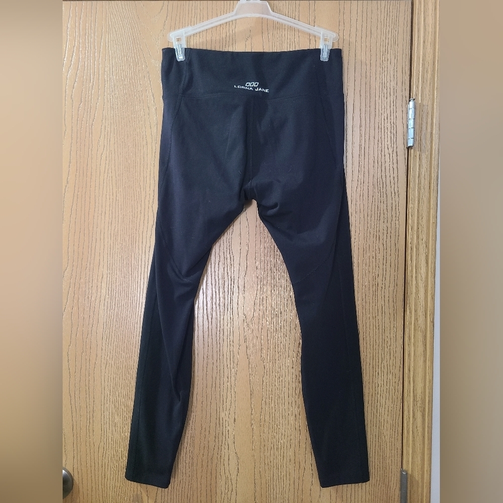 Lorna Jane Black Full Length Athletic Workout Yoga Leggings - Picture 4 of 7